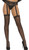 Sheer Thigh Highs with Lace Garter Belt