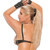 Leather Halter Demi Bra