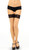 Sheer Thigh Highs with Contrast Lace Tops