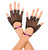 Fishnet Gloves with Satin Bow Wristband