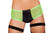 Two-Tone Mesh Booty Shorts