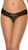 Lace and Mesh Crotchless Thong