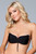 Strapless Microfiber Adhesive Lace Up Bra