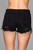 Distressed Side Lacing Denim Shorts