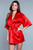 Short Sleeve Satin Robe