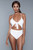Tie Top Cutout High Waist One Piece Swimsuit
