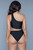 Asymmetrical One Shoulder Cutout Swimsuit