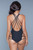 Strappy Plunging High Cut Cheeky Swimsuit