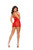 Mesh, Lace and Satin Chemise and G-String