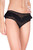 Ruffle Mesh Crotchless Mini Bow Panty