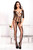 Floral Vines Fishnet Criss-Cross Bodystocking