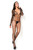 Long Sleeve Net Plunge Crotchless Bodystocking