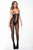Lace Criss-Cross Strappy Cupless Bodystocking