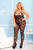 Criss-Cross Strappy Lace Cupless Bodystocking