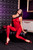 One Shoulder Footless Leopard Bodystocking