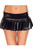 Metallic Pleated Mini Skirt