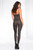 Metallic Python Snake Print Bodystocking