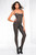 Metallic Python Snake Print Bodystocking