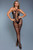 Floral Net Criss-Cross Halter Teddy Bodystocking