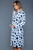Star Print Soft Flannel Knee Length Robe