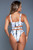 Cutout Knot High Side One-Piece Swimsuit