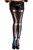 Opaque Rainbow Skeleton Print Tights