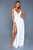 Plunging Twist Front High Slit Maxi Beach Dress