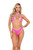 Sequin Criss-Cross Halter Tie Bikini Top Sequin Criss-Cross Halter Tie Bikini Top