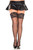 Extra Wide Lace Top Sheer Thigh High Stockings