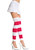 Acrylic Thick Striped Thigh High Leg Warmers