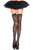Floral Lace and Satin Bow Thigh High Stockings