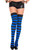 Colorful Wide Horizontal Striped Thigh Highs