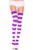 Colorful Wide Horizontal Striped Thigh Highs