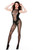 Star Print Faux Plunging Teddy Bodystocking
