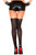 Lacing Ribbon Front Opaque Thigh Highs