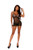 Strappy Mesh & Lace Chemise & G-String Set