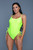 Ruched Drawstring Tie Side Cheeky Swimsuit