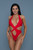 Plunging Halter Criss-Cross Strap Thong Swimsuit