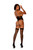 Crochet Net Cupless Thong Teddy & Stockings Set