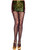 Fishnet Leg Wrap Knee High Bow Print Pantyhose