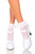 Heart Net Ruffle Trim Ankle Socks