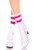 White Acrylic Striped Top Ankle Socks White Acrylic Striped Top Ankle Socks