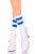 White Acrylic Striped Top Ankle Socks White Acrylic Striped Top Ankle Socks