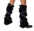 Strappy Faux Fur Leg Warmers