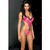 Floral Lace Cutout Lacing Front Criss-Cross Strap Teddy Floral Lace Cutout Lacing Front Criss-Cross Strap Teddy