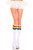 Striped Rainbow Top Acrylic Knee High Socks