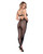 Fishnet & Faux Leather Footless Strappy Catsuit