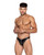 Men's Shiny Contoured Pouch Zipper Front Thong