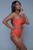 Ruched Drawstring Cutout Front Brazilian Cut Swimsuit