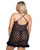 Playboy Bunny Marabou Trim Mesh & Satin Chemise Playboy Bunny Marabou Trim Mesh & Satin Chemise